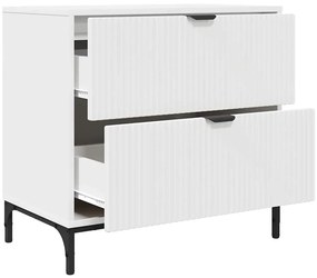 Éjjeli asztal fiókkal Fehér 63.5 x 36 x 61 cm Faanyag