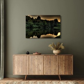 A tó képe az erdő mellett (90x60 cm)