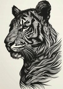 Poszter 42x59,4cm Tigris fütyülés