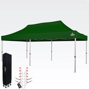 Nožnicový sátor 3x6 ALU falak nélkül - Alumínium keret, vízálló - falak nélkül - Zöld