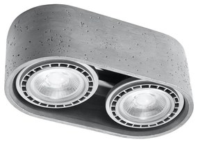 Mennyezeti lámpa BASIC AR111 2xGU10/40W/230V beton