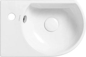 Mosdókagyló Függesztett félkör alakú 40,5x27 Uptrend Devo fehér balos STR4295A