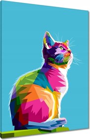 Vászonkép 60x80 Absztrakt macska