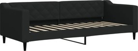vidaXL fekete szövet kanapéágy 80 x 200 cm