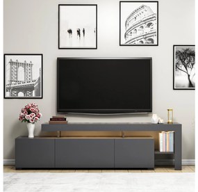 TV asztal/szekrény Belize (antracit). Akció -21%. 1088412