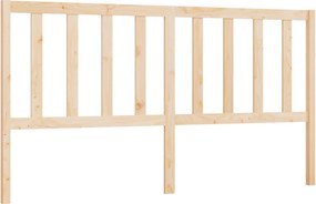 vidaXL tömör fenyőfa ágyfejtámla 206 x 4 x 100 cm