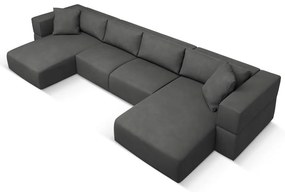 Sötétszürke sarokkanapé ("U" alakú) Esther – Milo Casa