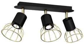 Spotlámpa DANTE 3xGU10/25W/230V fekete/arany