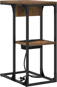 vidaXL Éjjeliszekrény Füstölt tölgy 41,5 x 26 x 60,5 cm Faanyag
