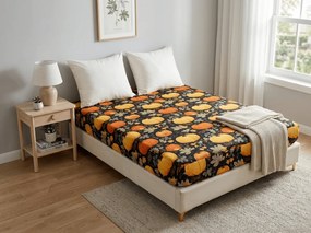 Mikroszálas lepedő ORANGE PUMPKINS színes 90x200 cm
