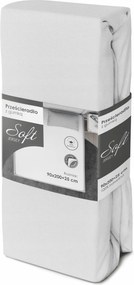 Soft Jersey Gumis Lepedő 220X200 200x220 Fehér-fehér