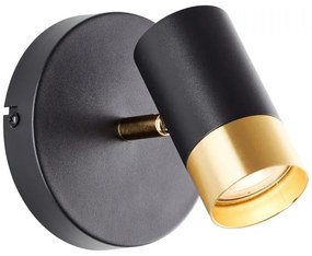 Brilliant - LED fali spotlámpa VIGOLO 1xGU10/5W/230V fekete/arany