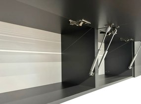 Univerzális sarok konyhabútor, 300x220, grafit, LAFT