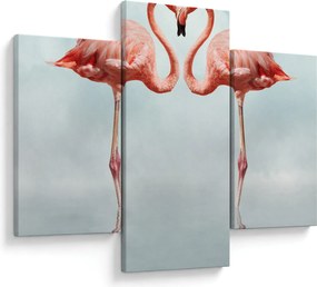 Két flamingó képe (90x60 cm)