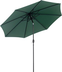 Outsunny Kerti Napernyő Ø295x250 cm Kurblis Napernyő Forgatható Mechanizmussal és Levehető Fém Rúddal Teraszra, Medencéhez, Pavilonhoz Zöld | Aosom