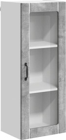 vidaXL Konyhaszekrény Beton Szürke 40 x 31 x 100 cm Faanyag