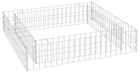 horganyzott acél gabion magaságyás 100 x 100 x 20 cm