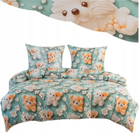 Ágyneműhuzat 160x200 2 párnahuzat Gyerek kutya ágyneműhuzat szett Többféle minta