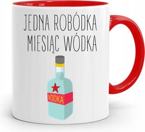 Piros Építőipari Bögre Barkácsoló Szakember Ajándék fényképes nyomtatással