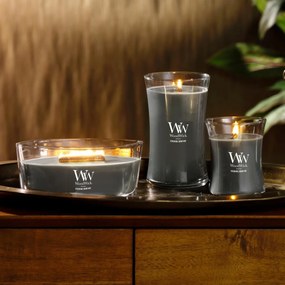 WoodWick illatos gyertya hajó Evening Onyx, 453 g
