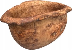 Nagy Egyedi Olajfa Tál DMIT35.1 Bárka Gyümölcsök, Virágok