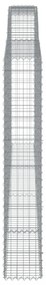 3 db íves horganyzott vas gabion kosár 200x30x180/200 cm