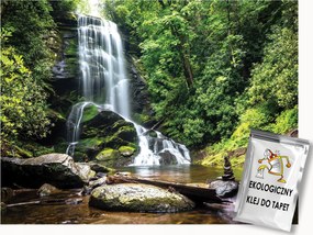 Fotótapéta Flizelina Tájkép Kilátás Vízesés Folyó Sziklák 400x280 ragasztó