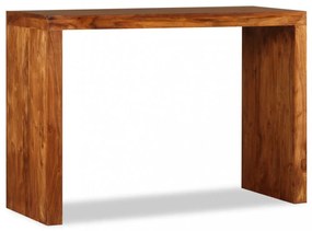 tömör fa konzolasztal mézszínű bevonattal 110 x 40 x 76 cm