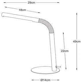 Lucide 36612/03/31 - LED Asztali lámpa GILLY LED/5W/230V fehér