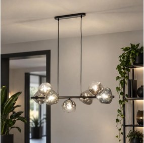 BRILAGI - VULCANO kábeles csillár 7xG9/8W/230V fekete/füstös fekete