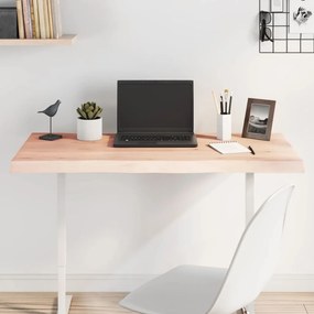asztallap 100x40x(2-4) cm kezeletlen tömör fa élőszegélyes
