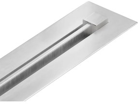 Mexen Flat Super Slim, szuper vĂ©kony vĂzelvezetĆ csatorna 360°-ban forgĂł szifonnal 150 cm, rozsdamentes acĂ©l, 1051150