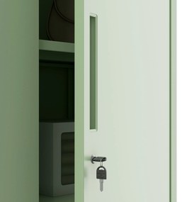 Irodai szekrény, 900 x 1850 x 400 mm, Fresh Style: pasztellzöld