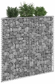 trapéz alakú horganyzott acél gabion magaságyás 100x20x100 cm