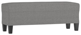 vidaXL sötétszürke szövet pad 100x35x41 cm