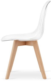 Átlátszó KITO szék bükkfából készült lábakkal