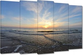 Vászonkép 150x95 Naplemente a tengerparton