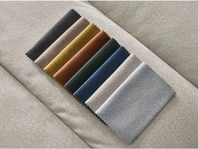 Bézs bársony sarokkanapé (bal oldali-heverő résszel) Sierra – Bobochic Paris