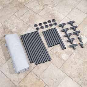 Lay-Z-Spa ovális, fémvázas jégfürdő kád 150 x 90 x 65 cm