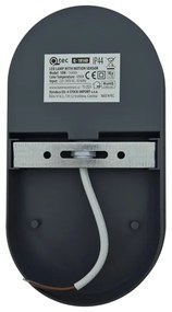 LED kültéri fali lámpatest mozgásérzékelővel LED/18W/230V IP44 antracit