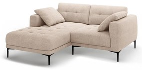 Világosbarna sarokkanapé (bal oldali-heverő résszel) Bemy – Micadoni