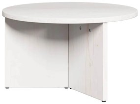 Dohányzóasztal 2 pcs Fehér 49 x 49 x 28 cm Tömör fenyőfa