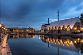 Vízcsatorna képe - Göteborg (90x60 cm)