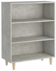 betonszürke szerelt fa tálalószekrény 69,5 x 32,5 x 90 cm