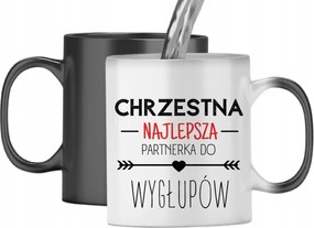 Mágikus Bögre Keresztanyának Színváltós Nyomtatott Fényképpel