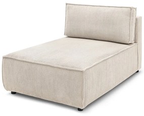 Krémszínű kordbársony kanapé modul (variálható) Nihad modular – Bobochic Paris