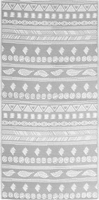 vidaXL kültéri szőnyeg ARAKIL szürke 80x150 cm PP