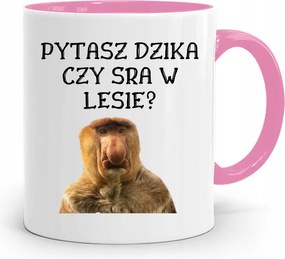 Rózsaszín Bögre Hordozó Janusz Kérdezed A Vaddisznót Vagy Az Sra-t A Fényképes Nyomtatással