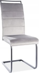 Kárpitozott szék H-441 Velvet fekete/szürke Sig