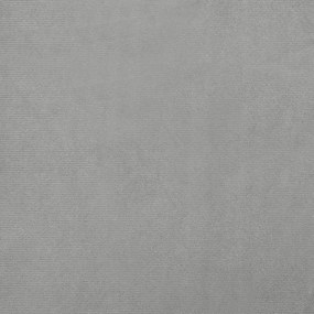 világosszürke bársony gyerekkanapé 100 x 50 x 26 cm